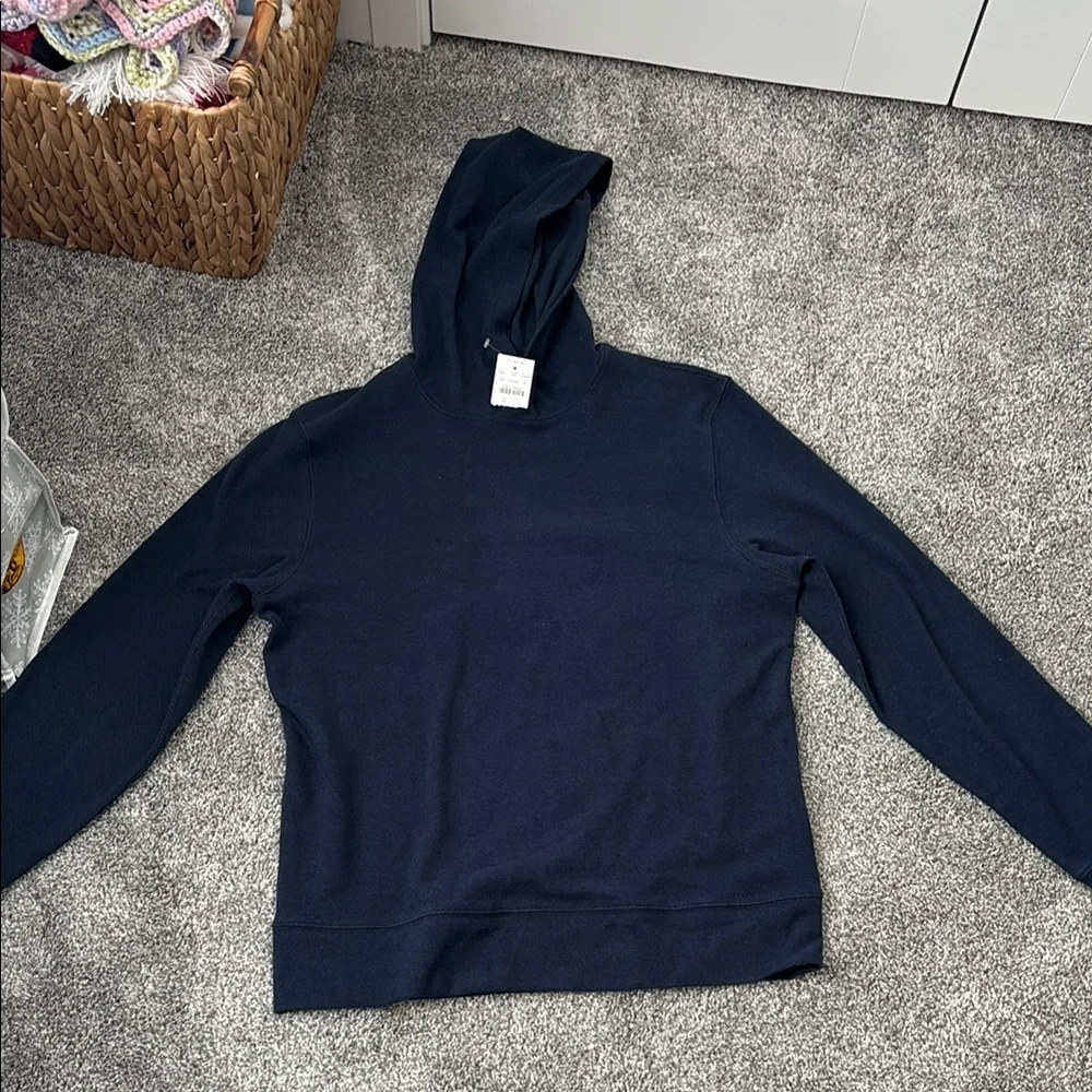 Men's Navy Hooded Sweater